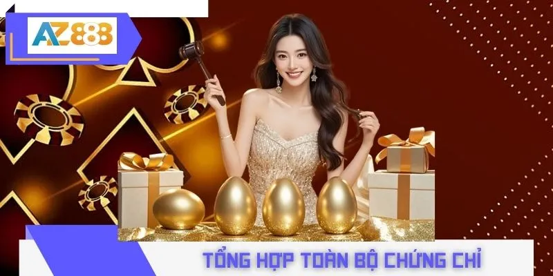 Tổng hợp toàn bộ chứng chỉ pháp lý AZ888 mới nhất 2026